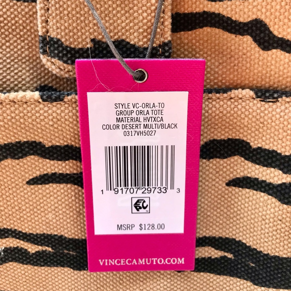 Vince Camuto Tiger Tote Bag NWT - Picture 6 of 6